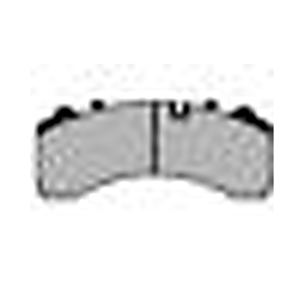 HMOE brake pad reference image enlarged from original Excel catalog row 25; confirm dimensions and fitment before ordering