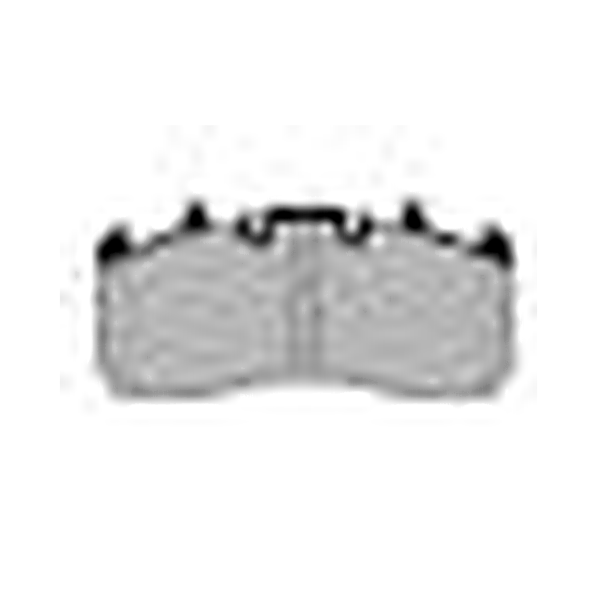 HMOE brake pad reference image enlarged from original Excel catalog row 34; confirm dimensions and fitment before ordering