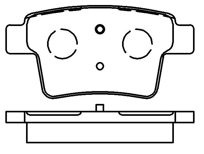 HMOE HD1013 brake pad reference drawing from HMOE fitment sheet
