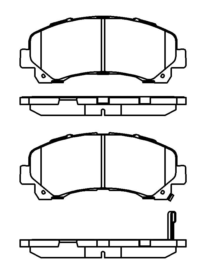 HMOE HD1019 brake pad reference drawing from HMOE fitment sheet