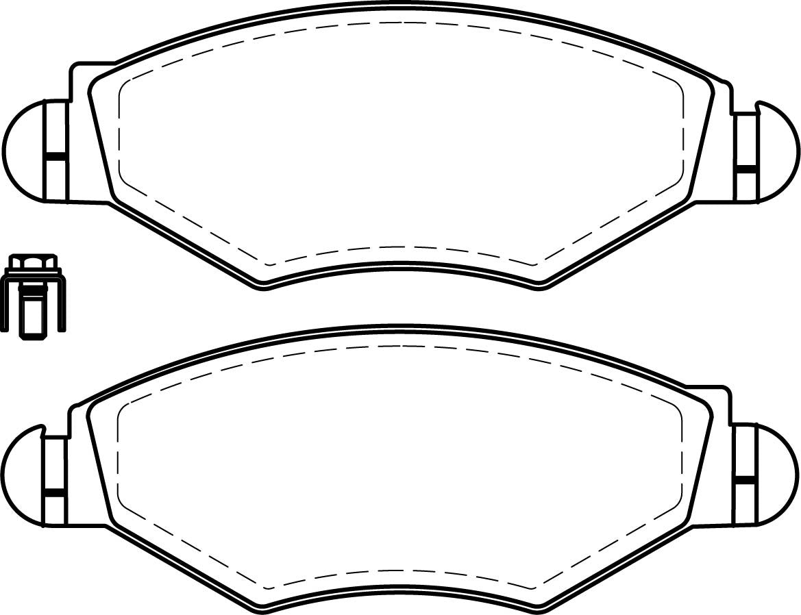 HMOE HD147 brake pad reference drawing from HMOE fitment sheet