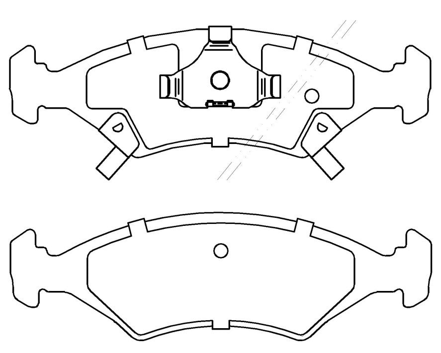 HMOE HD175 brake pad reference drawing from HMOE fitment sheet