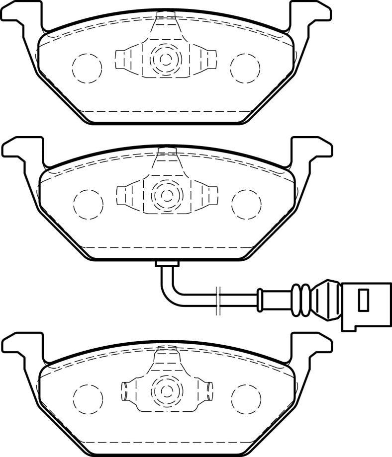 HMOE HD176 brake pad reference drawing from HMOE fitment sheet
