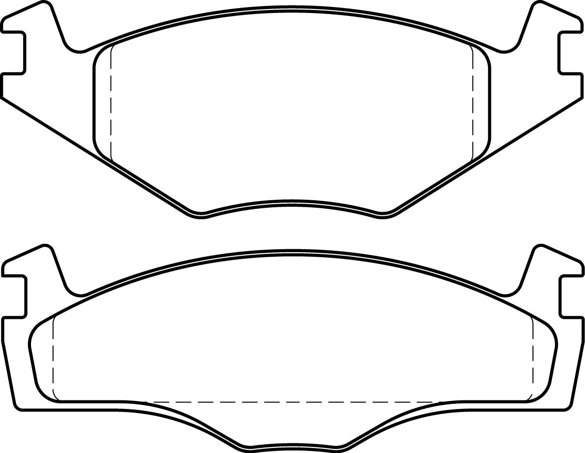 HMOE HD2 brake pad reference drawing from HMOE fitment sheet