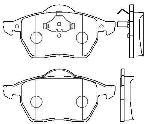 HMOE HD204 brake pad reference drawing from HMOE fitment sheet