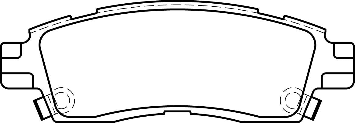 HMOE HD206 brake pad reference drawing from HMOE fitment sheet