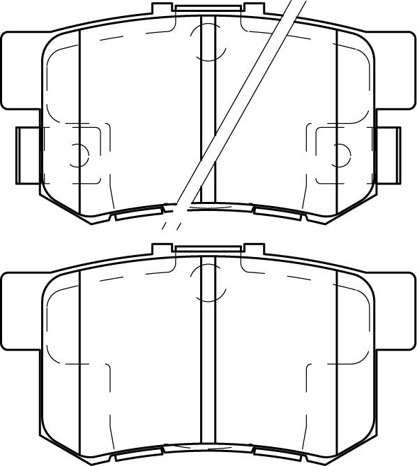HMOE HD210 brake pad reference drawing from HMOE fitment sheet