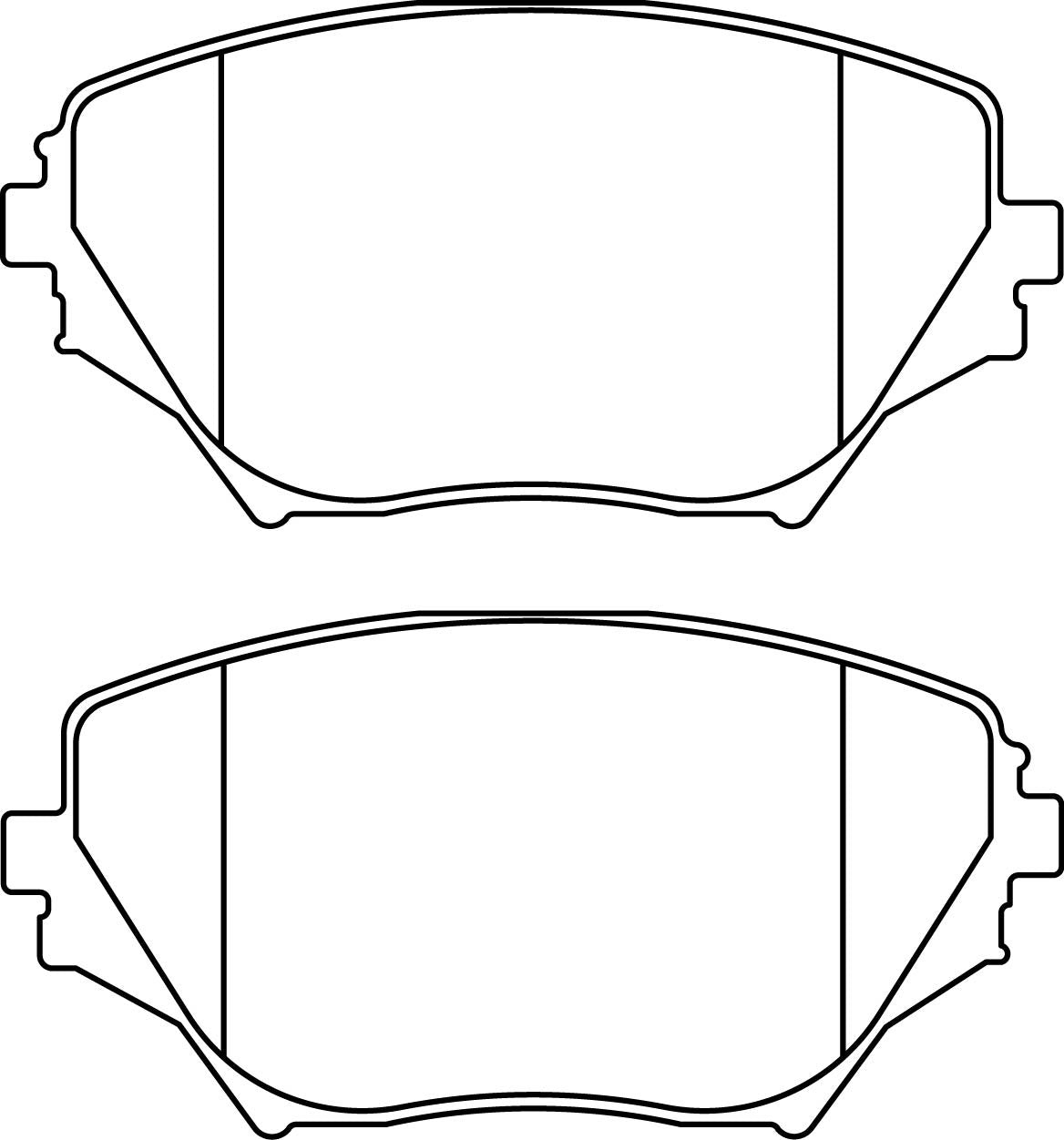 HMOE HD214 brake pad reference drawing from HMOE fitment sheet