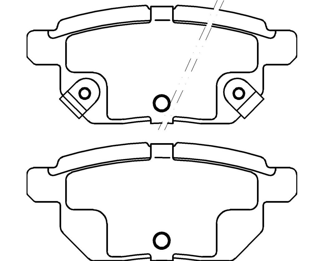 HMOE HD225 brake pad reference drawing from HMOE fitment sheet