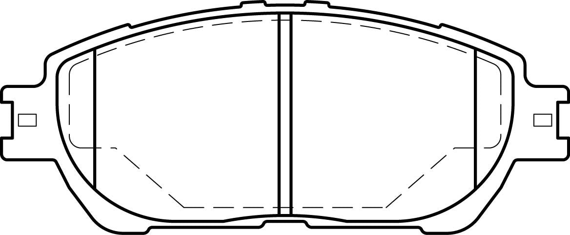 HMOE HD226 brake pad reference drawing from HMOE fitment sheet