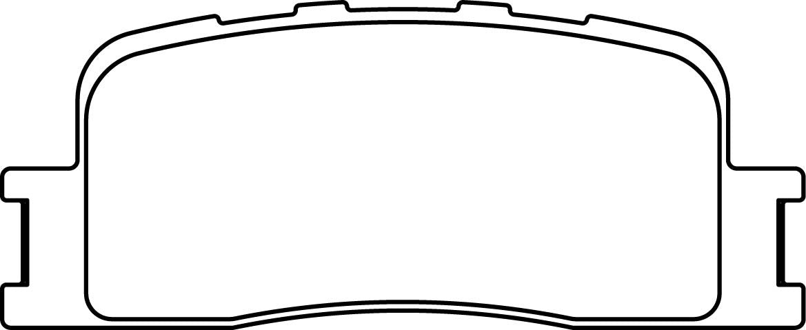 HMOE HD227 brake pad reference drawing from HMOE fitment sheet