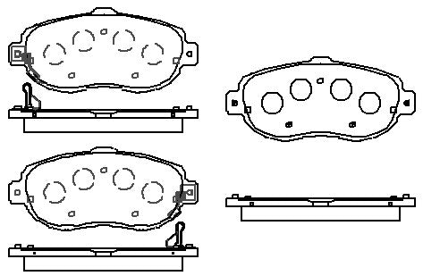 HMOE HD228 brake pad reference drawing from HMOE fitment sheet