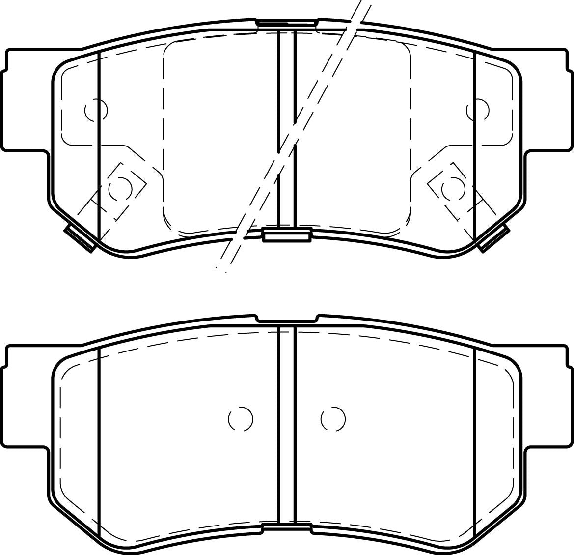HMOE HD237 brake pad reference drawing from HMOE fitment sheet