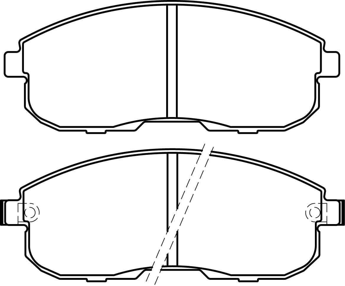 HMOE HD252 brake pad reference drawing from HMOE fitment sheet