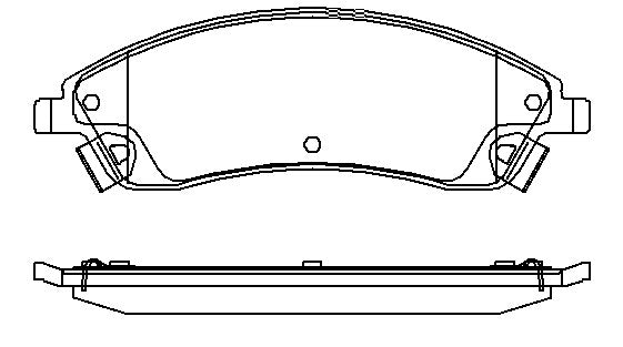 HMOE HD269 brake pad reference drawing from HMOE fitment sheet