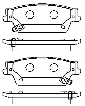 HMOE HD270 brake pad reference drawing from HMOE fitment sheet