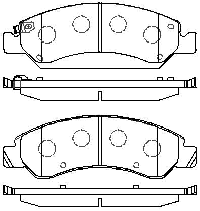 HMOE HD275 brake pad reference drawing from HMOE fitment sheet