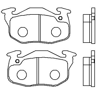 HMOE HD280 brake pad reference drawing from HMOE fitment sheet
