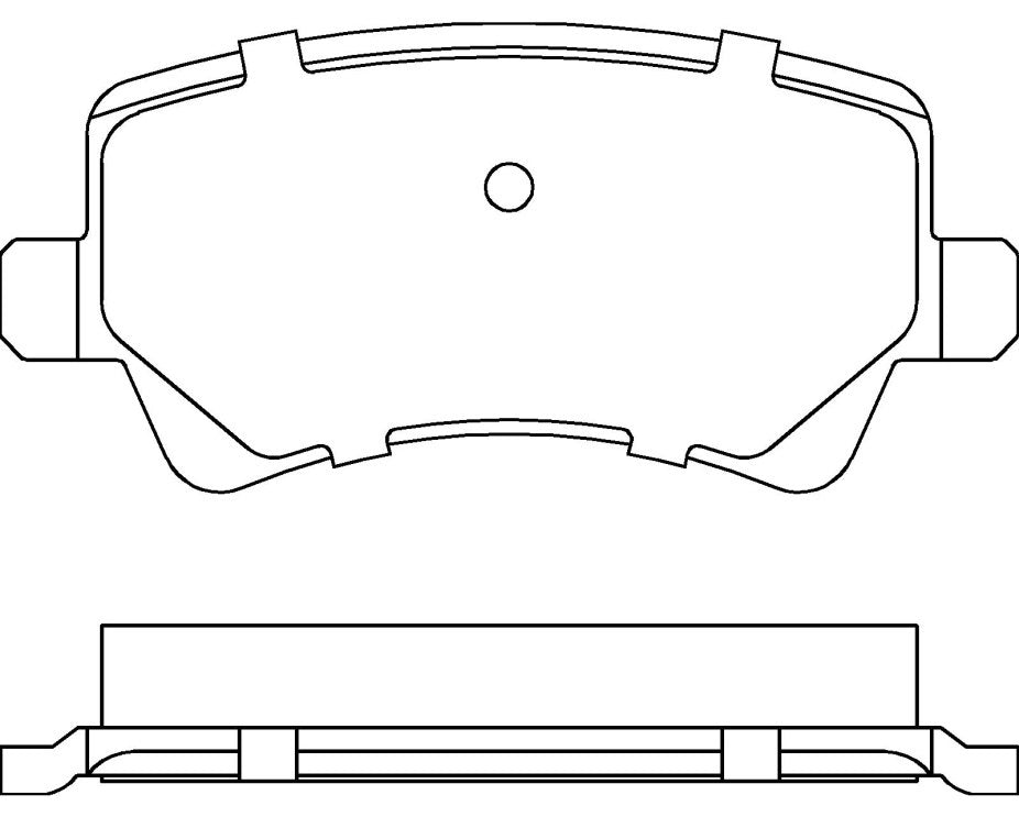 HMOE HD288 brake pad reference drawing from HMOE fitment sheet
