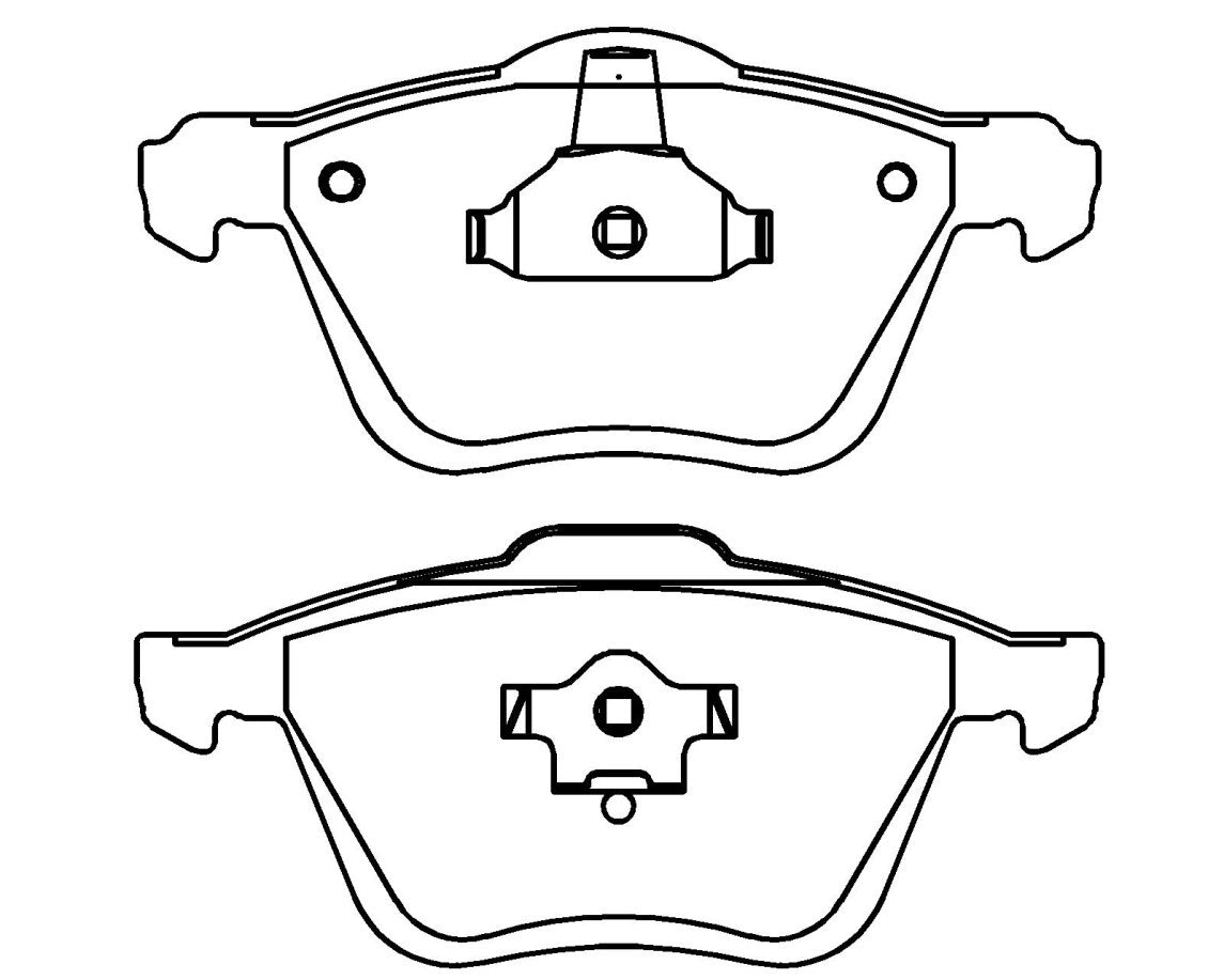 HMOE HD292 brake pad reference drawing from HMOE fitment sheet