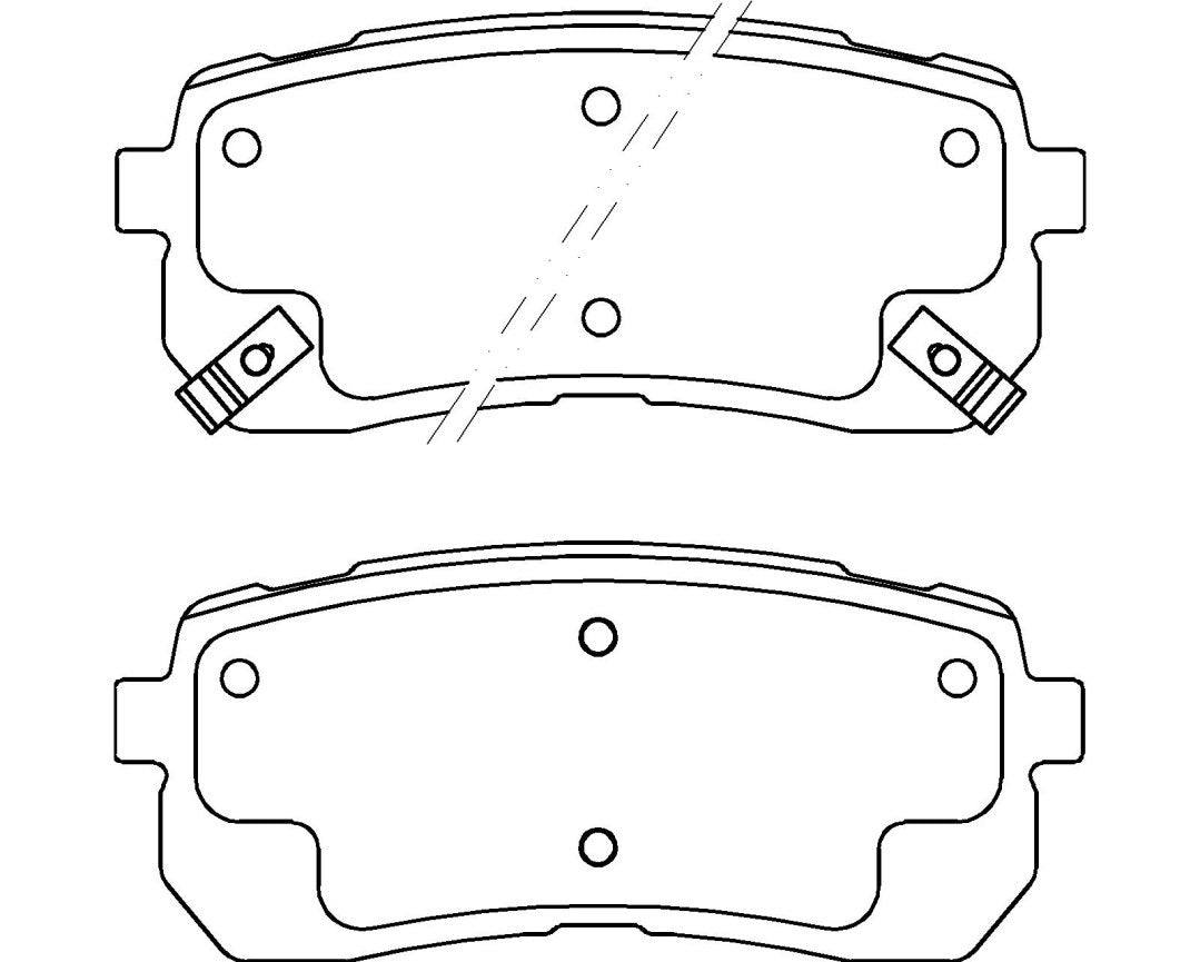 HMOE HD311 brake pad reference drawing from HMOE fitment sheet