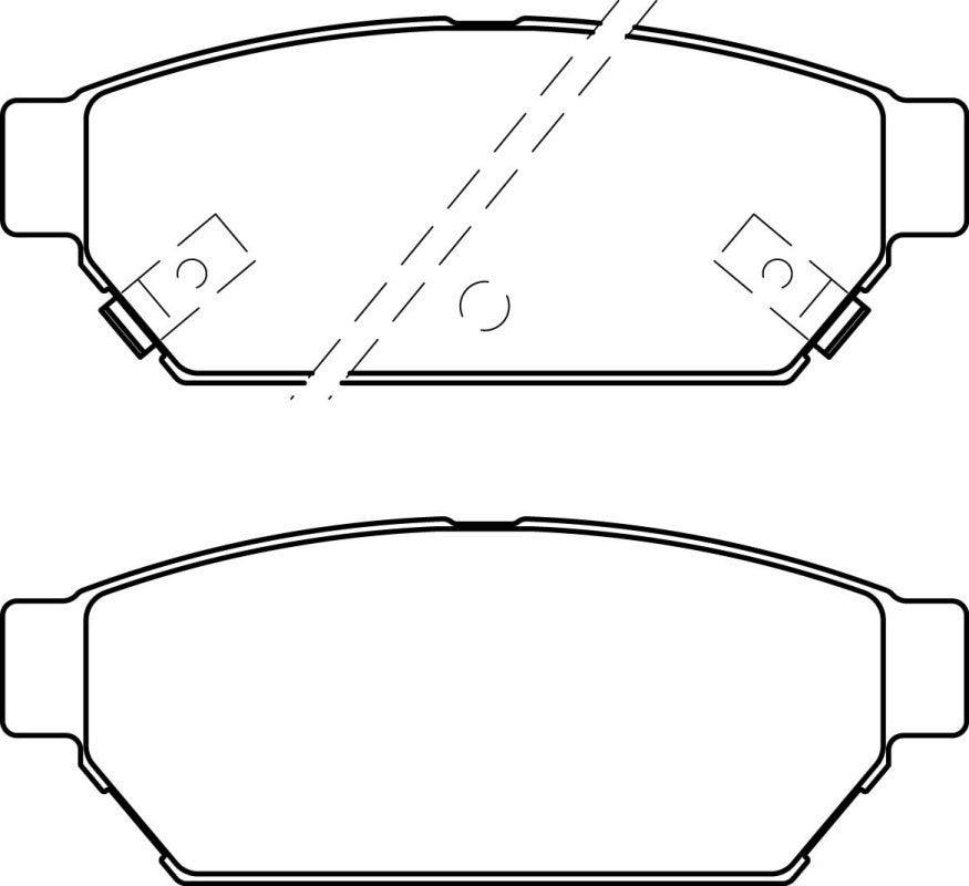 HMOE HD346 brake pad reference drawing from HMOE fitment sheet
