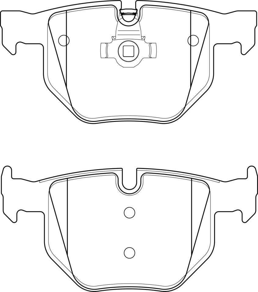 HMOE HD370 brake pad reference drawing from HMOE fitment sheet