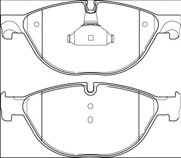 HMOE HD371 brake pad reference drawing from HMOE fitment sheet