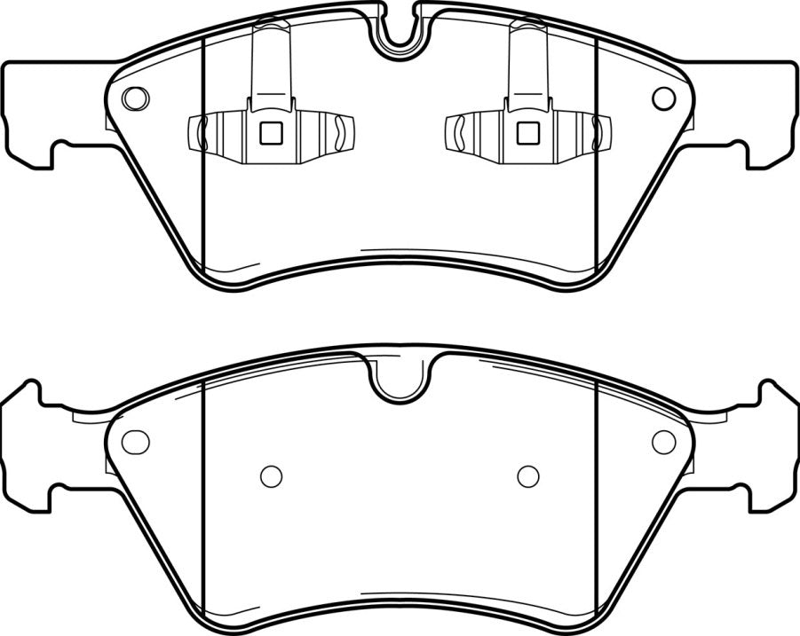 HMOE HD386 brake pad reference drawing from HMOE fitment sheet