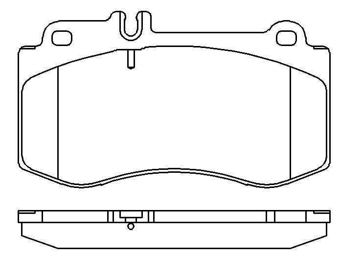HMOE HD389 brake pad reference drawing from HMOE fitment sheet