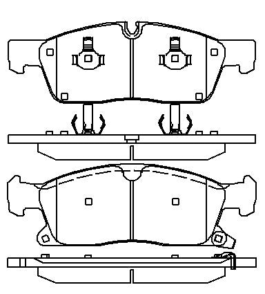 HMOE HD391 brake pad reference drawing from HMOE fitment sheet