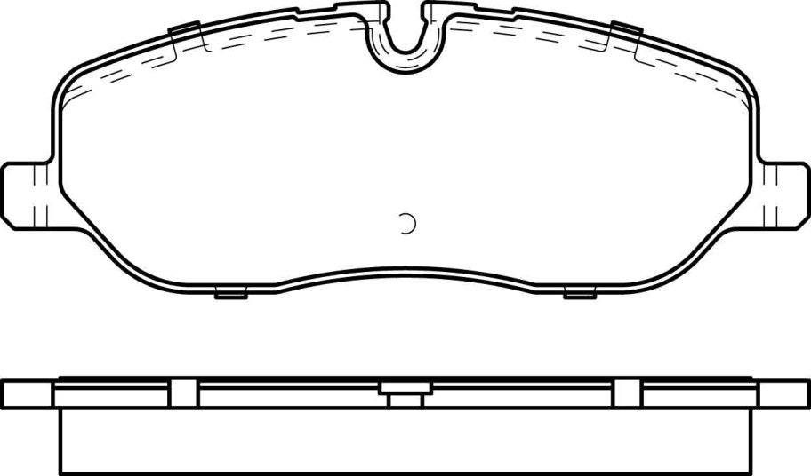 HMOE HD393 brake pad reference drawing from HMOE fitment sheet