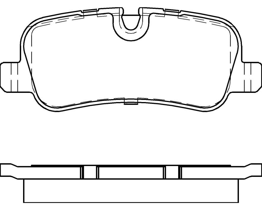HMOE HD394 brake pad reference drawing from HMOE fitment sheet