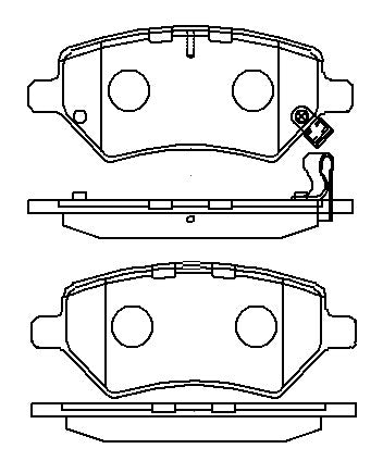 Brake pad shape reference for HMOE HD408/HD5026; same FMSI and dimensions as HD408/5026 in HMOE fitment sheet