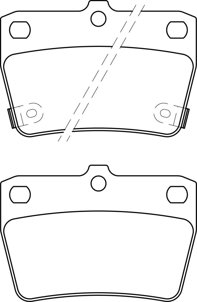 HMOE HD409/HD5006 brake pad reference drawing from HMOE fitment sheet