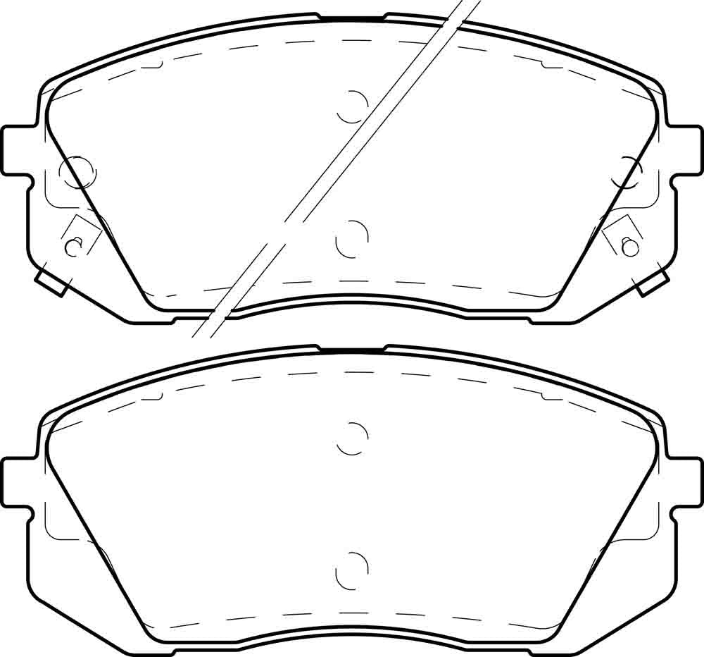 HMOE HD421 brake pad reference drawing from HMOE fitment sheet