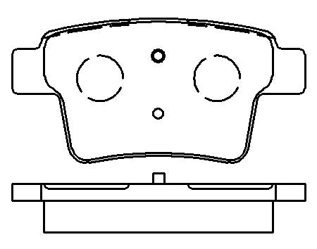 HMOE HD425 brake pad reference drawing from HMOE fitment sheet