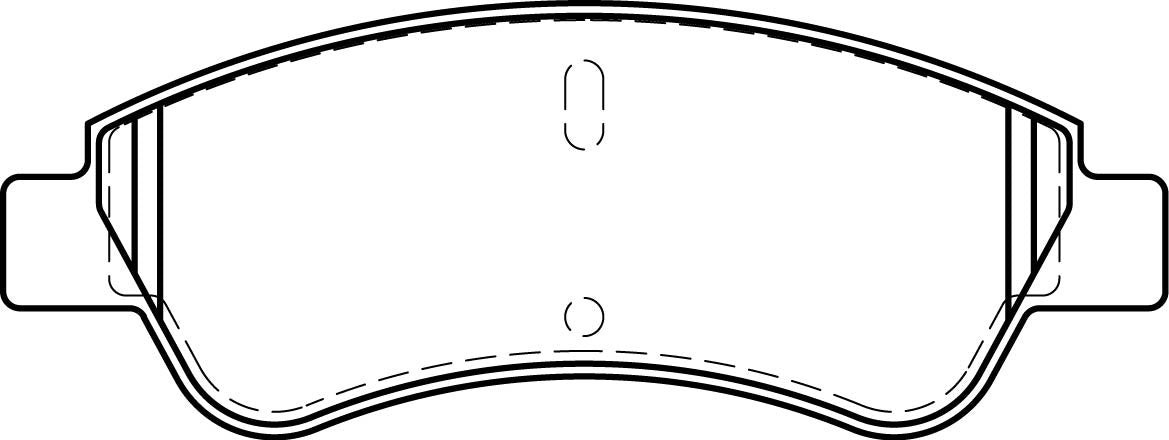 HMOE HD428 brake pad reference drawing from HMOE fitment sheet