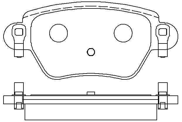 HMOE HD448 brake pad reference drawing from HMOE fitment sheet