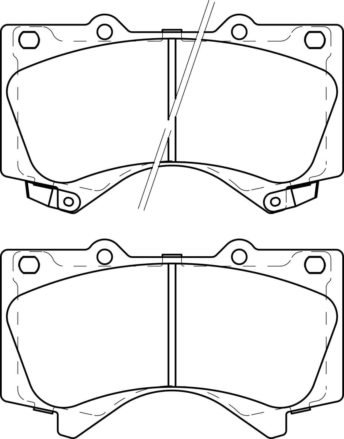 HMOE HD449 brake pad reference drawing from HMOE fitment sheet