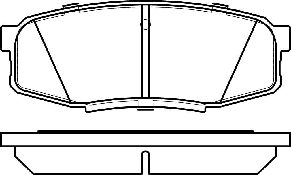 HMOE HD451 brake pad reference drawing from HMOE fitment sheet