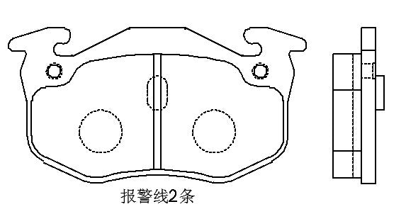 HMOE HD462 brake pad reference drawing from HMOE fitment sheet