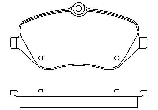 HMOE HD463 brake pad reference drawing from HMOE fitment sheet