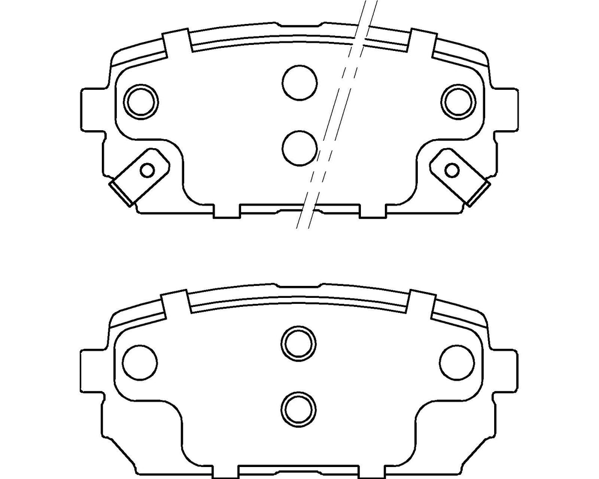 HMOE HD475 brake pad reference drawing from HMOE fitment sheet