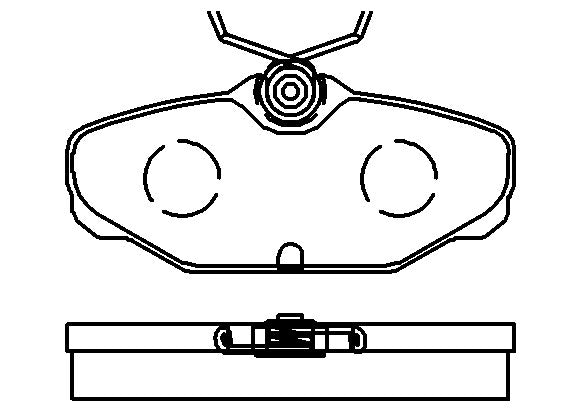 HMOE HD477 brake pad reference drawing from HMOE fitment sheet
