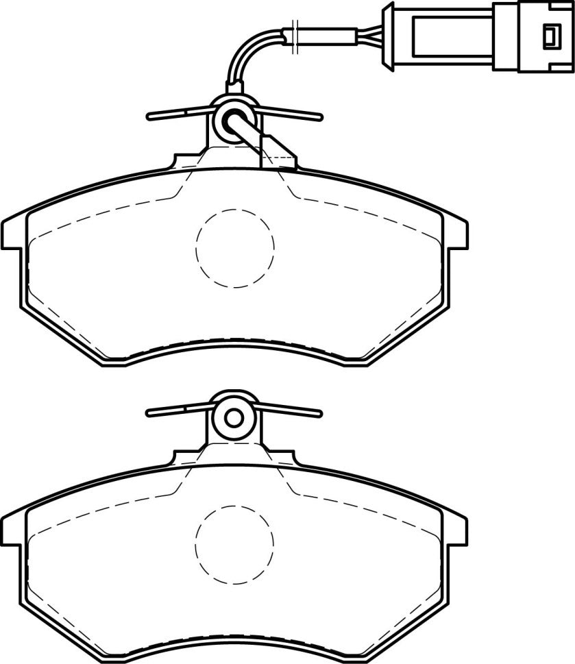 HMOE HD50 brake pad reference drawing from HMOE fitment sheet