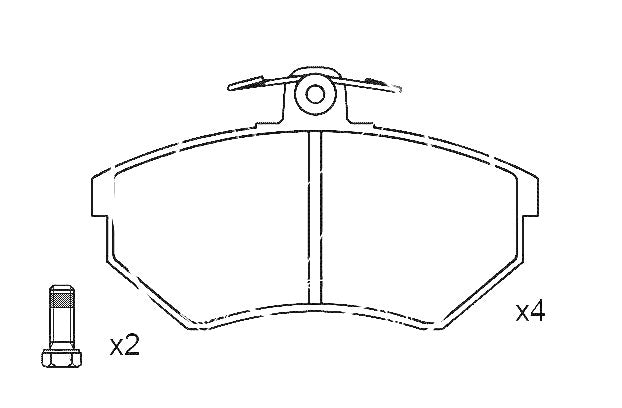 HMOE HD5011 brake pad reference drawing from HMOE fitment sheet