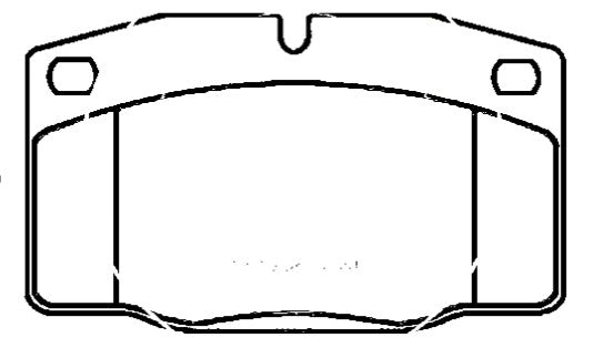 HMOE HD5025 brake pad reference drawing from HMOE fitment sheet