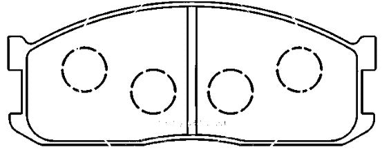 HMOE HD5029 brake pad reference drawing from HMOE fitment sheet