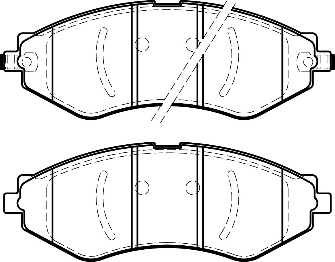 HMOE HD508 brake pad reference drawing from HMOE fitment sheet